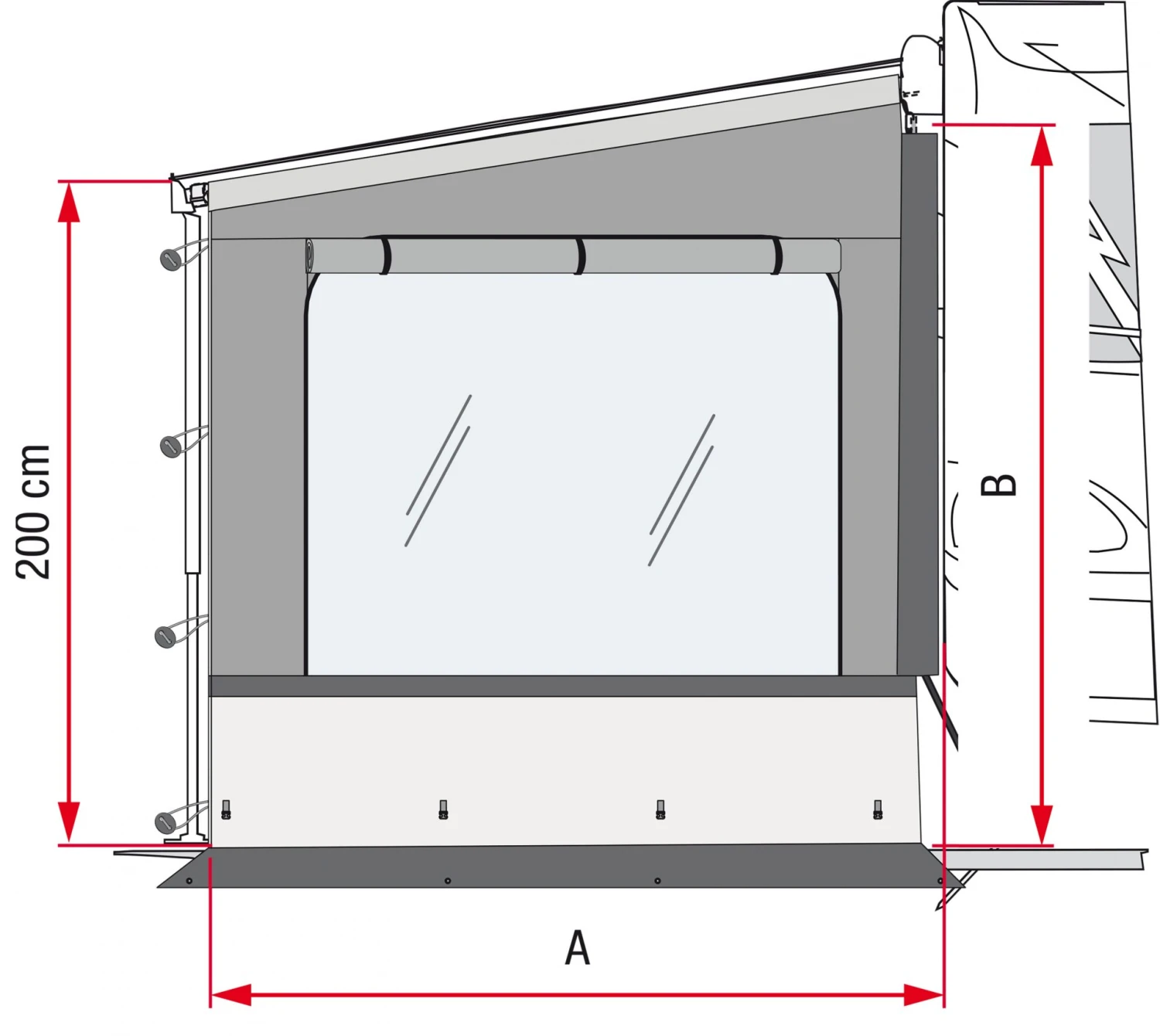 Fiamma SIDE W PRO SHADE F45 / F65 / F80S LEFT 2 Fiamma SIDE W PRO SHADE F45 / F65 / F80S LEFT - immagine 2