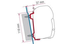 Adattatore Tenda Da Sole Fiamma Ford Transit Montaggio A Muro