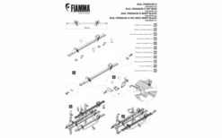 Fiamma Rail Premium S Bicycle Rail Nero Profondo