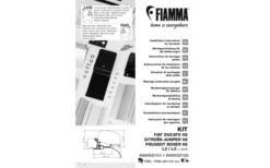 Fiamma Kit Fiat Ducato / Citroën Jumper / Peugeot Boxer - H2 L2/L3 Dal 2006 Adattatore Tenda Da Sole Per Fiamma F80/F65 Nero