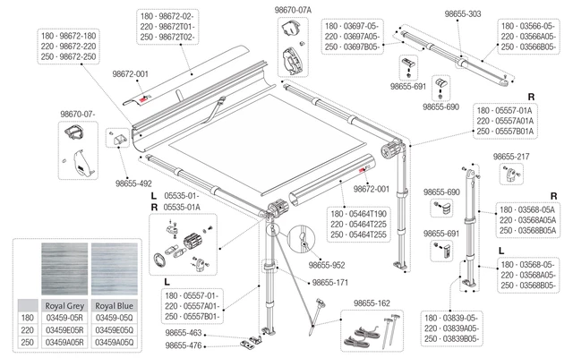 Piede Di Supporto Fiamma Destro Per CS 225 / F35220 05 07 Fiamma Codice Articolo 03568A05A 1 Piede Di Supporto Fiamma Destro Per CS 225 / F35220 05 07 Fiamma Codice Articolo 03568A05A
