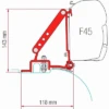 Fiamma Kit Staffe Tenda Ducato/Jumper/Boxer Tetto Alto ≥ 2006