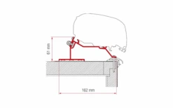 Fiamma Kit Staffa Per Tenda Da Tetto Per Caravan