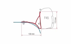 Fiamma Kit Ducato Portapacchi Staffa Per Tenda Da Sole