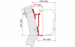 Fiamma Wingamm Oasi Adattatore Per Fiamma F45 230 Cm -Fiamma 661035 4521120