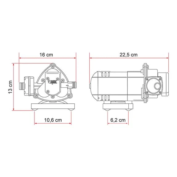 Pompa Dell'acqua Fiamma Aqua 8 7l/min Nero 4 Pompa Dell'acqua Fiamma Aqua 8 7l/min Nero - immagine 4