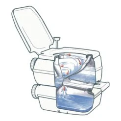 WC Portatile Fiamma Bi-pot 39 15l + 20l Bianco -Fiamma fia 01355 01 003