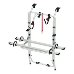 Portabiciclette Fiamma Opel Vivaro/Renault Trafic Per 2/4 Biciclette Grigio Argentato Nero Rosso