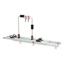 Portabiciclette Fiamma Garage Slide Pro-Bike Per 2 Biciclette Grigio Argentato Nero Rosso