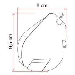 Tendalino Fiamma F35 Pro 2.7 M Grigio -Fiamma fia 06762c01r 004