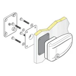 Serratura Di Sicurezza Fiamma Safe Door 3 Grigio (3 Unità) -Fiamma fia 08021 02g 005