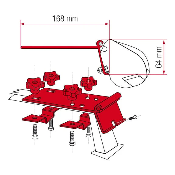 Supporto Per Tendalino F35 Pro Fiamma Kit Standard 1 Supporto Per Tendalino F35 Pro Fiamma Kit Standard