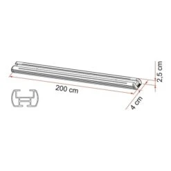 Binari Fiamma Garage Bars Grigio