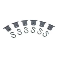 Ganci Di Sospensione Fiamma Kit Awning Hangers Per Tendalino Grigio Argentato (6 Unità)