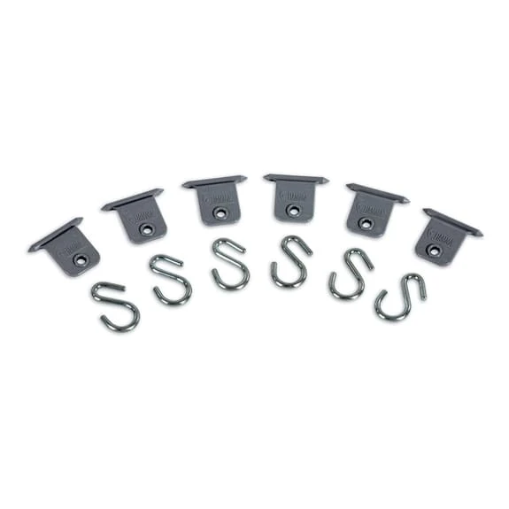 Ganci Di Sospensione Fiamma Kit Awning Hangers Per Tendalino Grigio Argentato (6 Unità) 1 Ganci Di Sospensione Fiamma Kit Awning Hangers Per Tendalino Grigio Argentato (6 Unità)